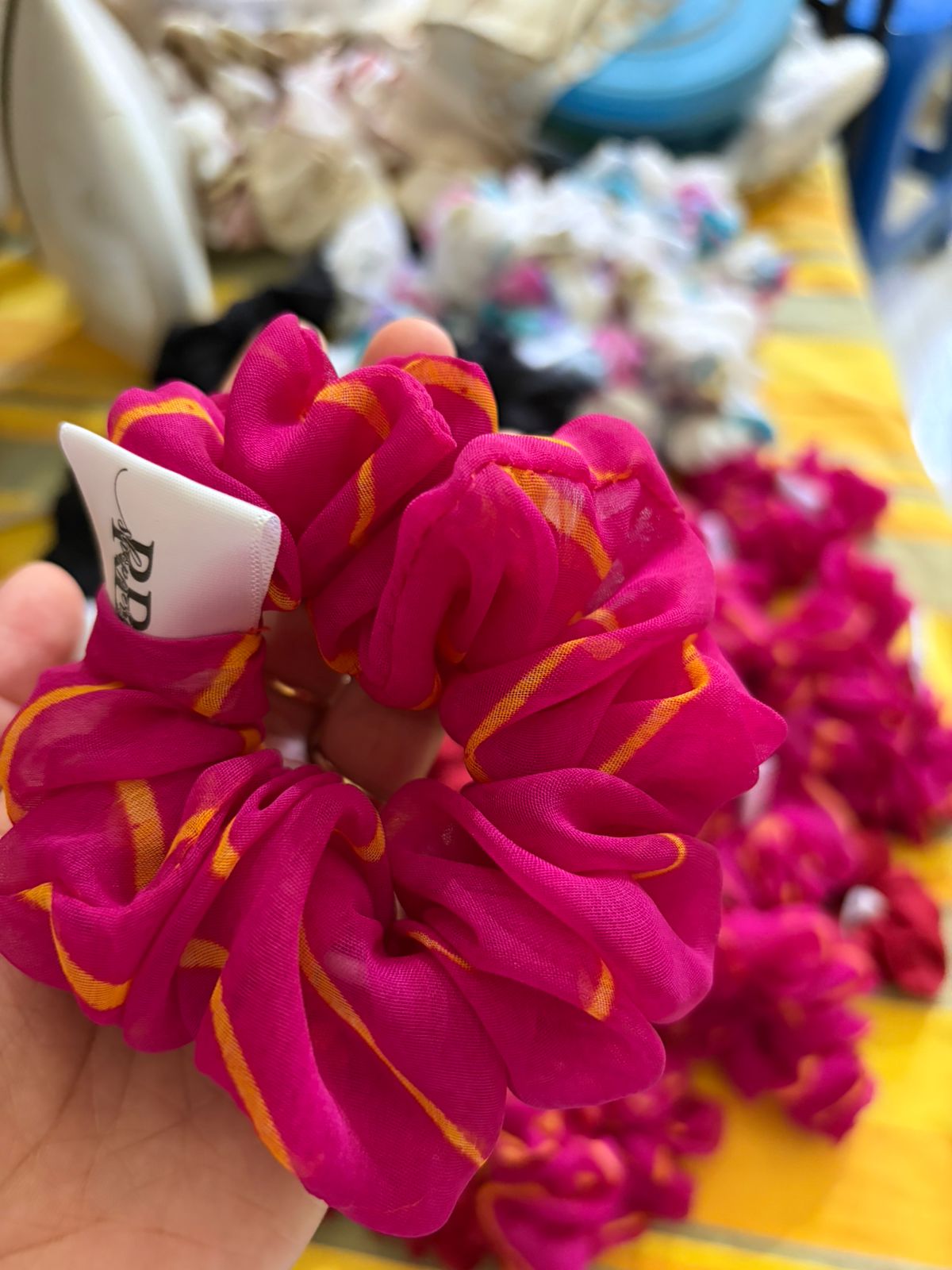 RB Shoppers Pink Chiffon Scrunchie – Soft, Stylish & Feminine