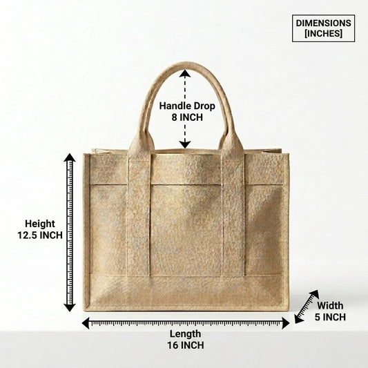 RB Shoppers White Tote Bag