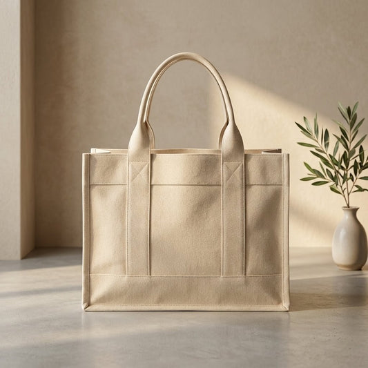 RB Shoppers White Tote Bag