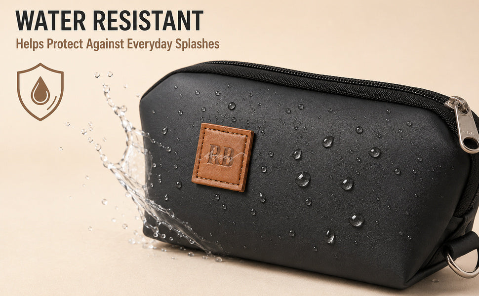 Premium Black Rexine Pencil Pouch & Multipurpose Organizer by RB Shoppers